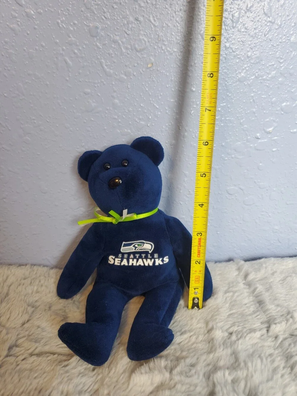 Ty Beanie Baby NFL Football Bear Plush Seattle Seahawks 8